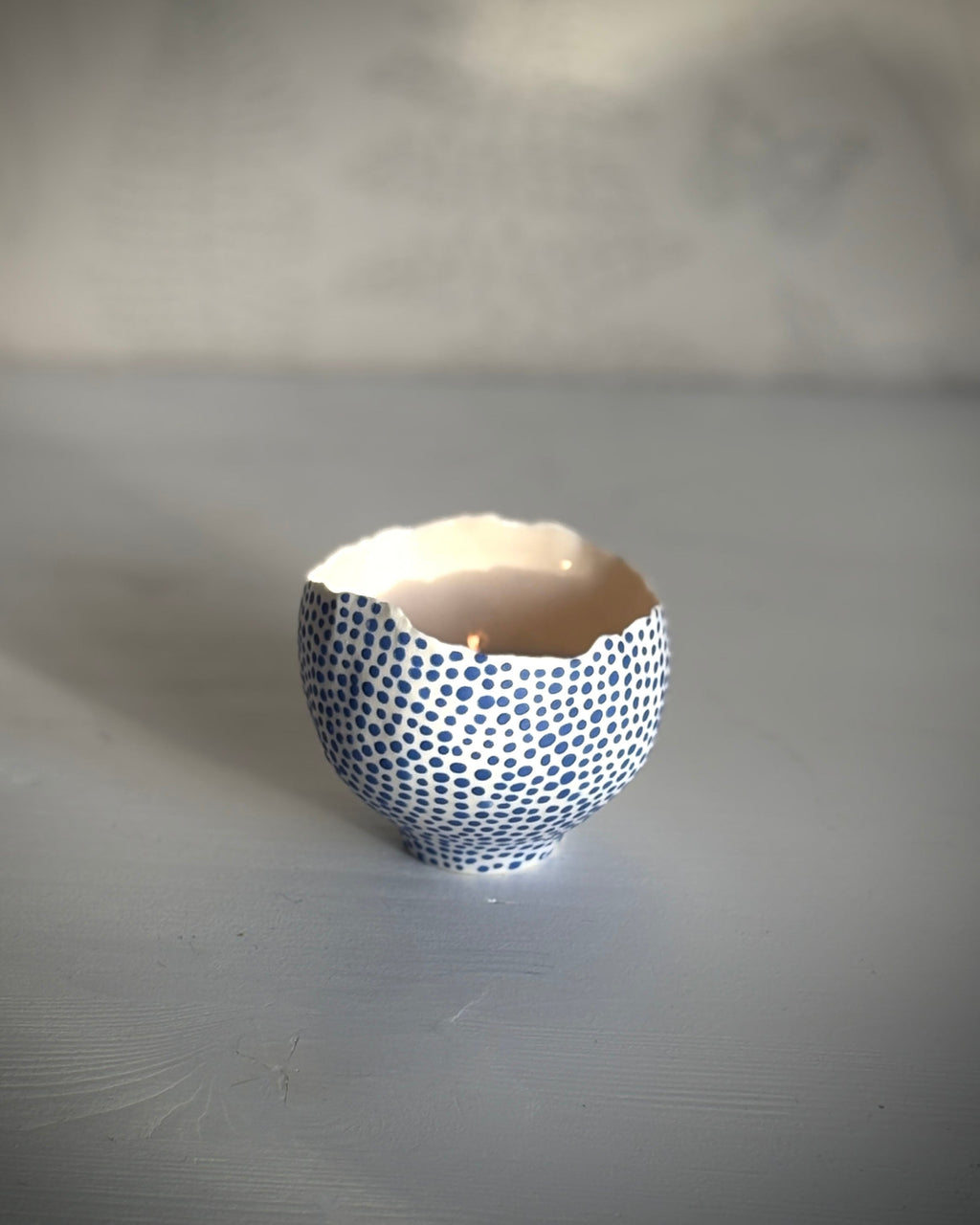 Ljuslykta Blå prickar 1