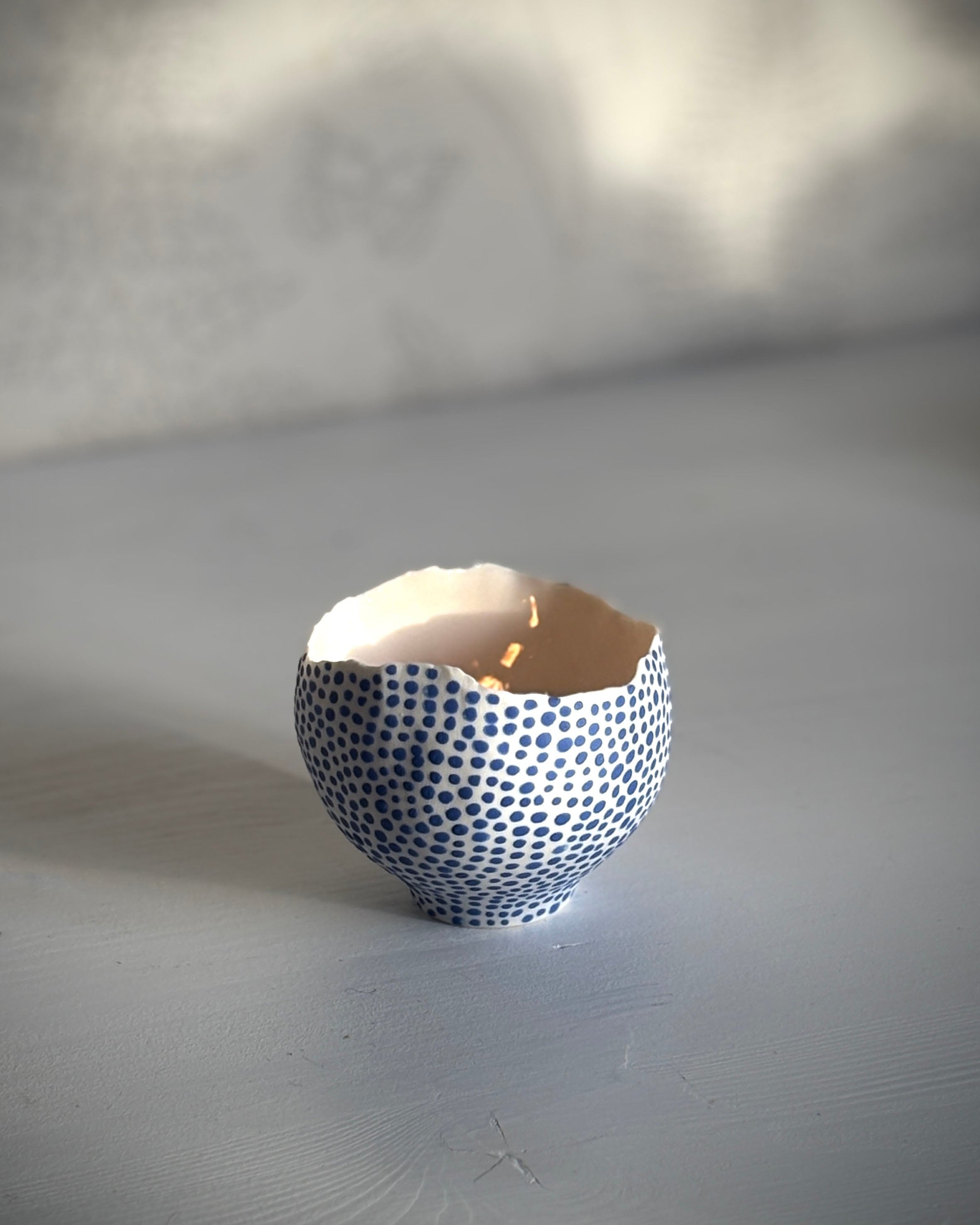 Ljuslykta Blå prickar 1