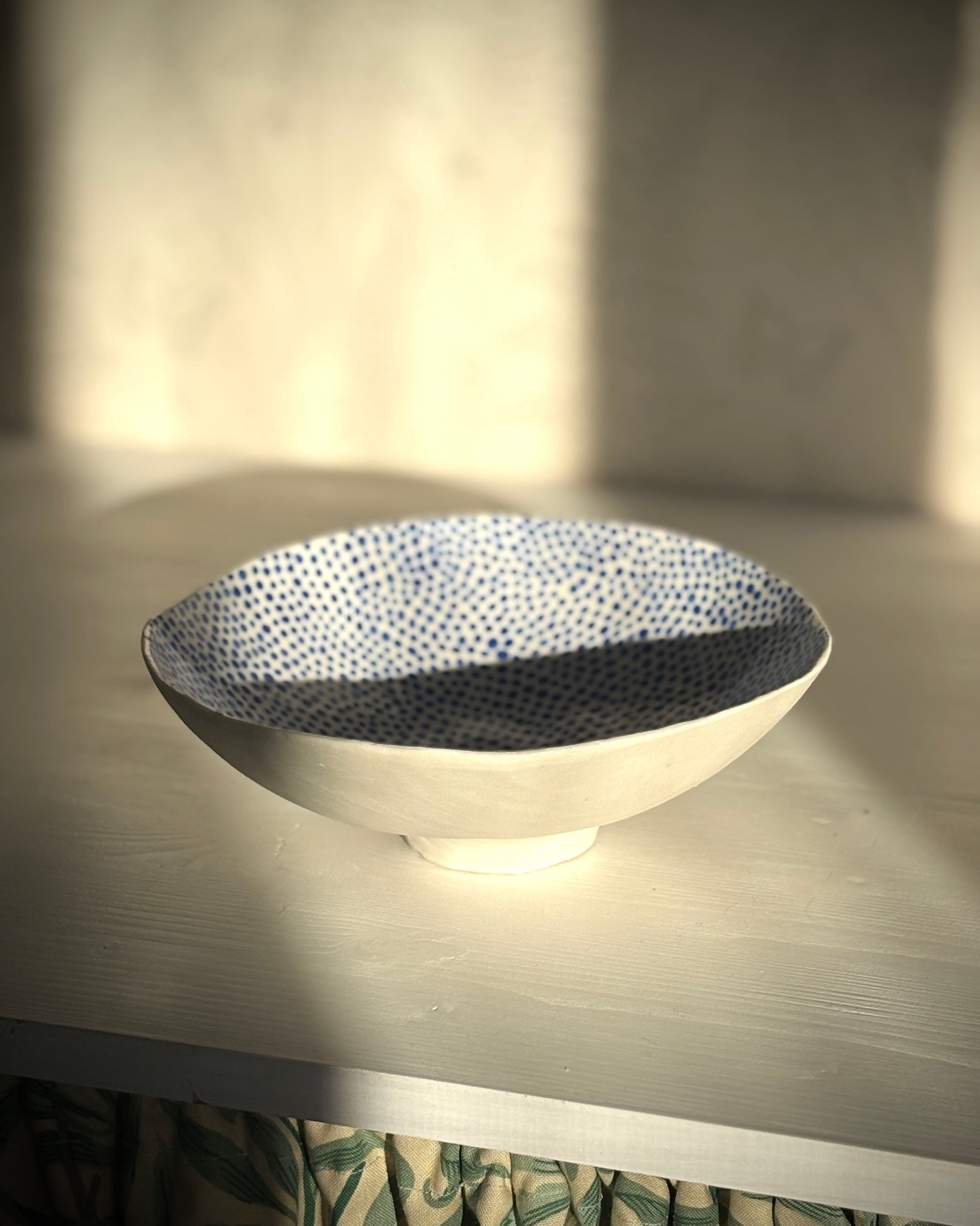 Skål Blå prickar 1