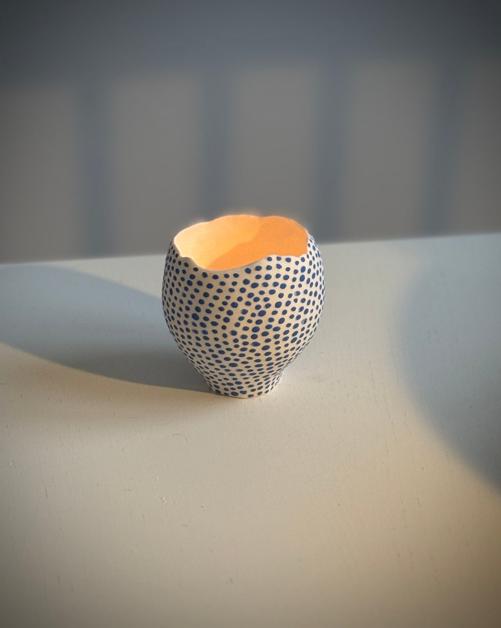 Ljuslykta Blå prickar 2