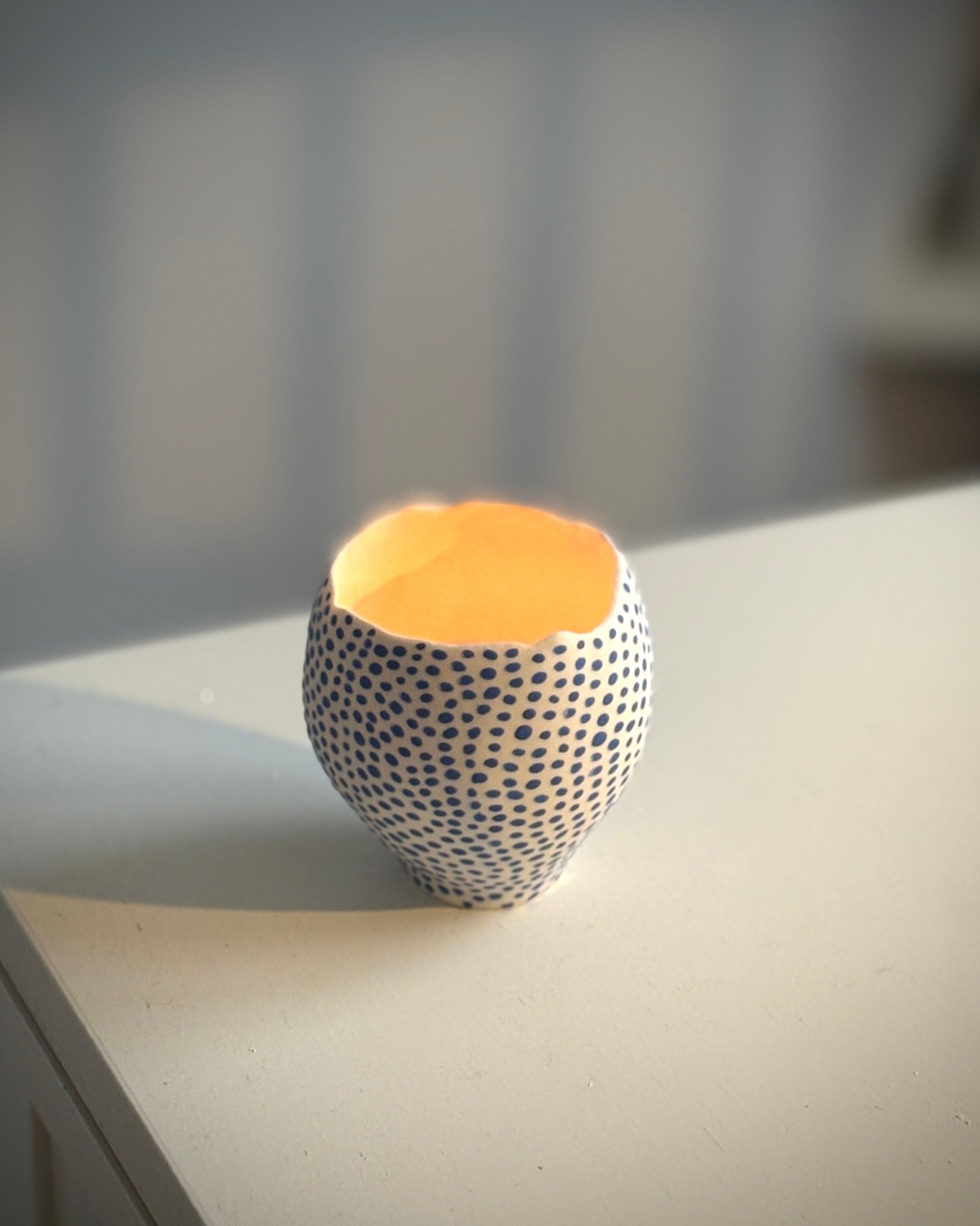 Ljuslykta Blå prickar 2