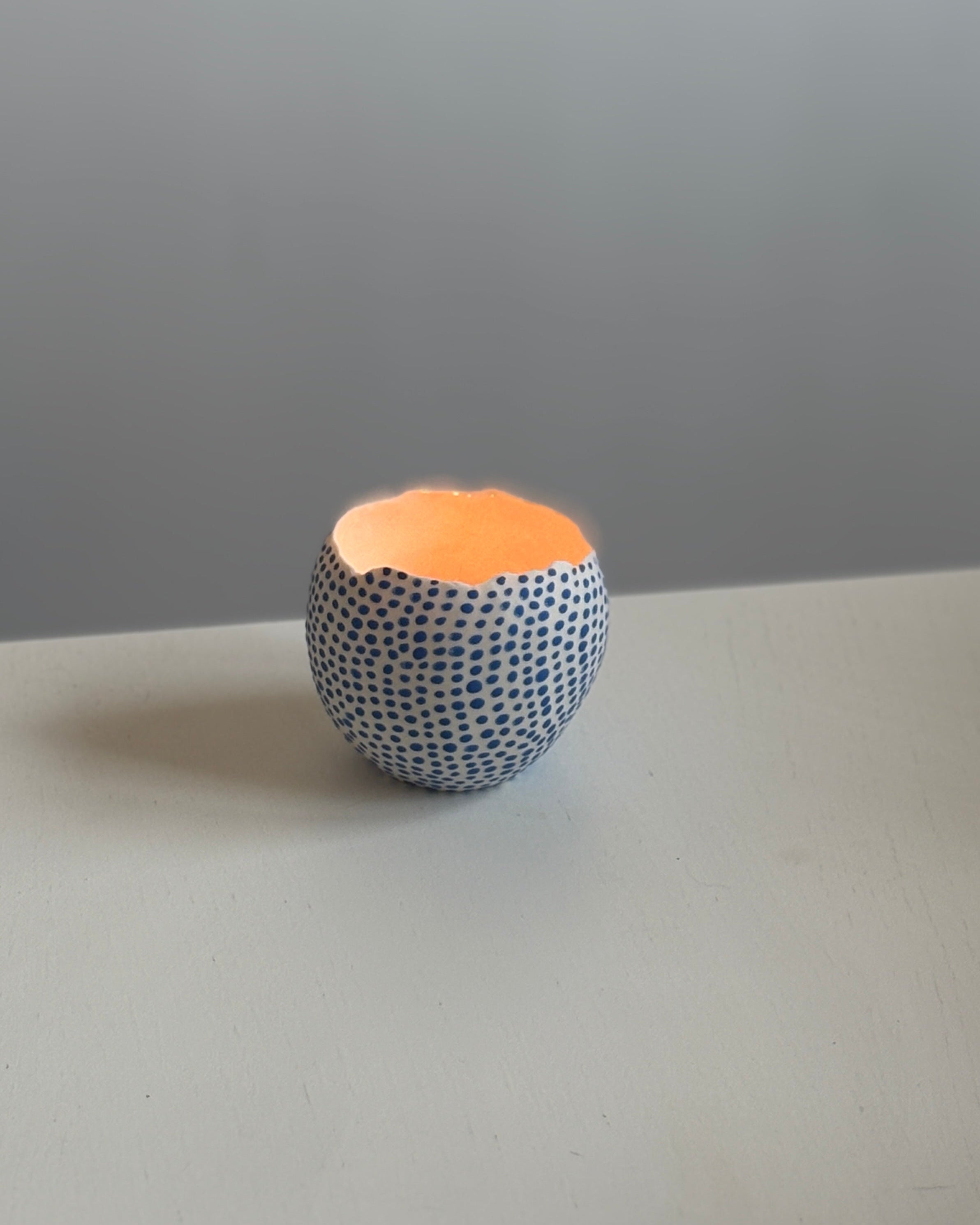 Ljuslykta Blå prickar 4